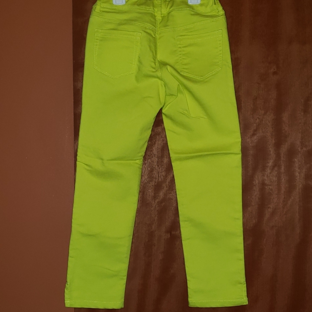 Like new, worn once! Lime green Skinny Jeans - Picture 4 of 7